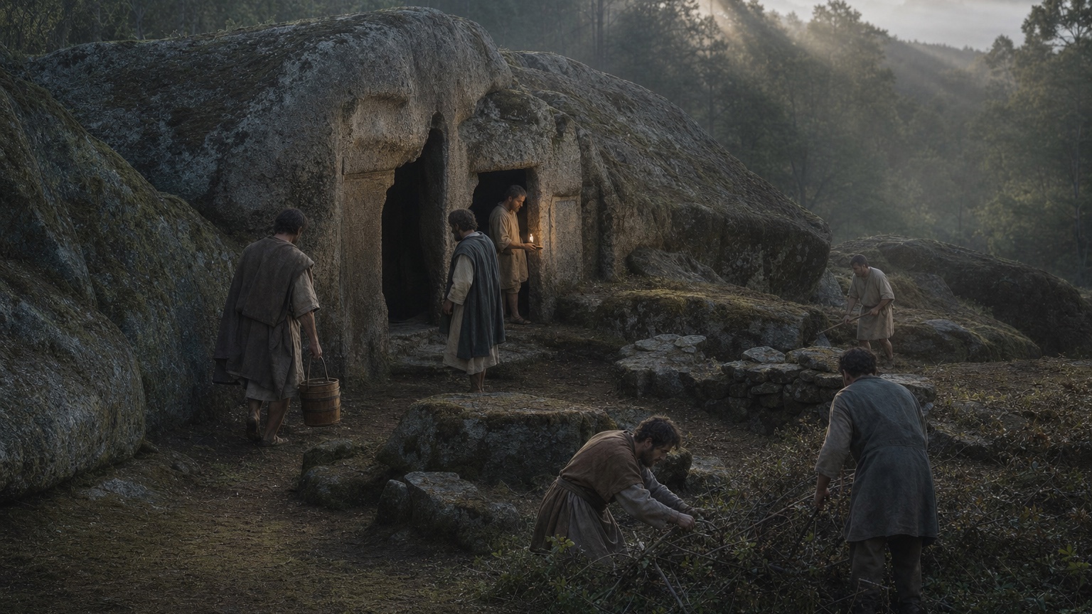 Reconstrucción visual: La roca antes que el monasterio