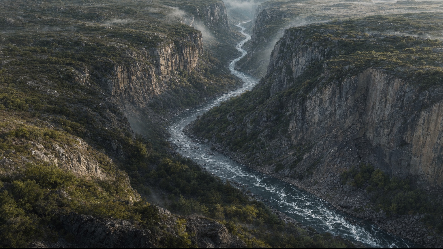 Reconstrucción visual: Cuando el río abrió la piedra